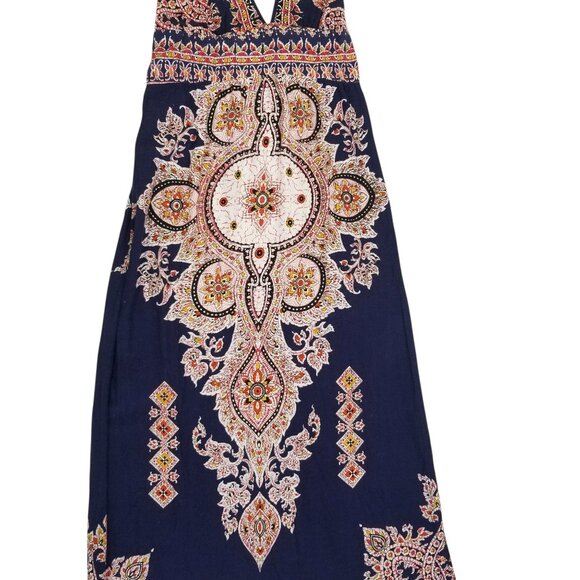 Akualani Halter Sundress in Soft Rayon - Extra Long Med. Small - Picture 14 of 16